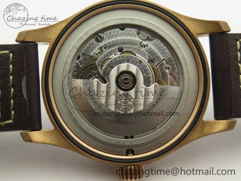 Spitfire Automatic Bronze IW326802 XF 1:1 Best Edition Green Dial on Brown Leather Strap A FastDry 4874