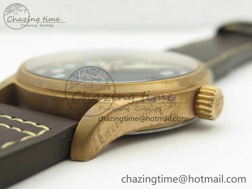 Spitfire Automatic Bronze IW326802 XF 1:1 Best Edition Green Dial on Brown Leather Strap A FastDry 4874