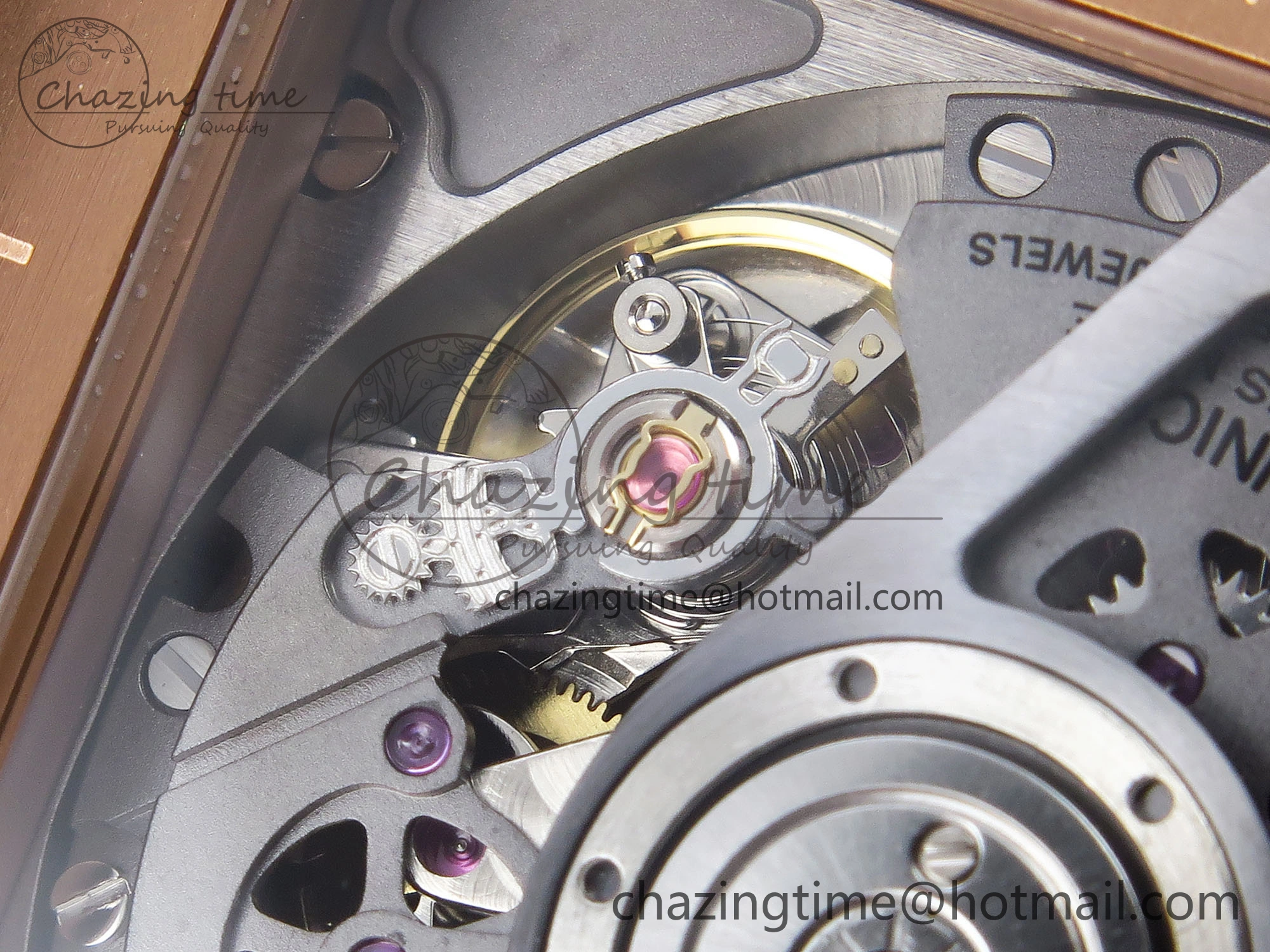 Flexible Square Bang Unico 42mm RG BBF 1:1 Best Edition Skeleton Dial Ceramic Bezel on Black Rubber Strap A 6741