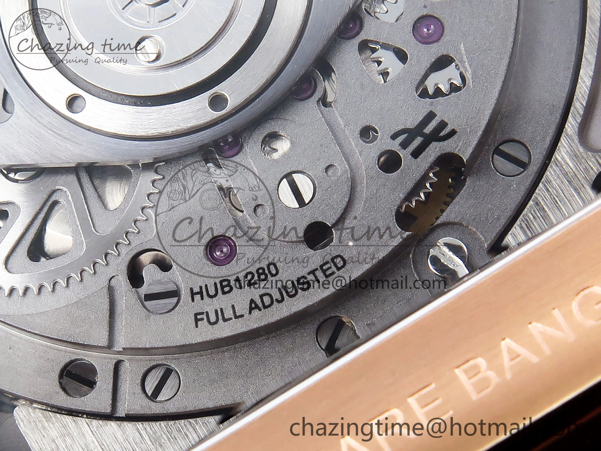 Square Bang Unico 42mm RG BBF 1:1 Best Edition Skeleton Dial on Black Rubber Strap A Colorful 6742