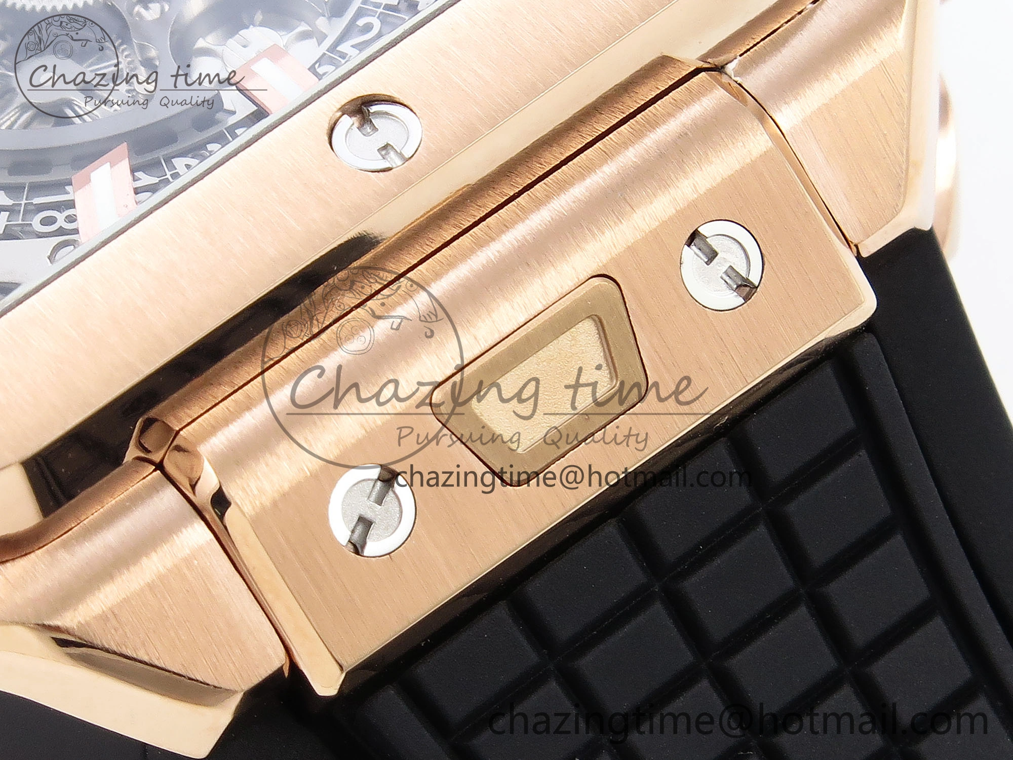 Square Bang Unico 42mm RG BBF 1:1 Best Edition Skeleton Dial on Black Rubber Strap A Colorful 6742