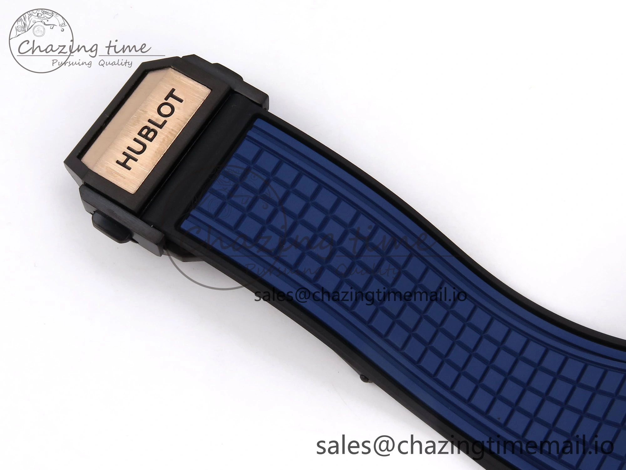 Square Bang Unico 42mm RG Ceramic BBF 1:1 Best Edition Skeleton Dial on Blue Rubber Strap A TimelessDesign 6722