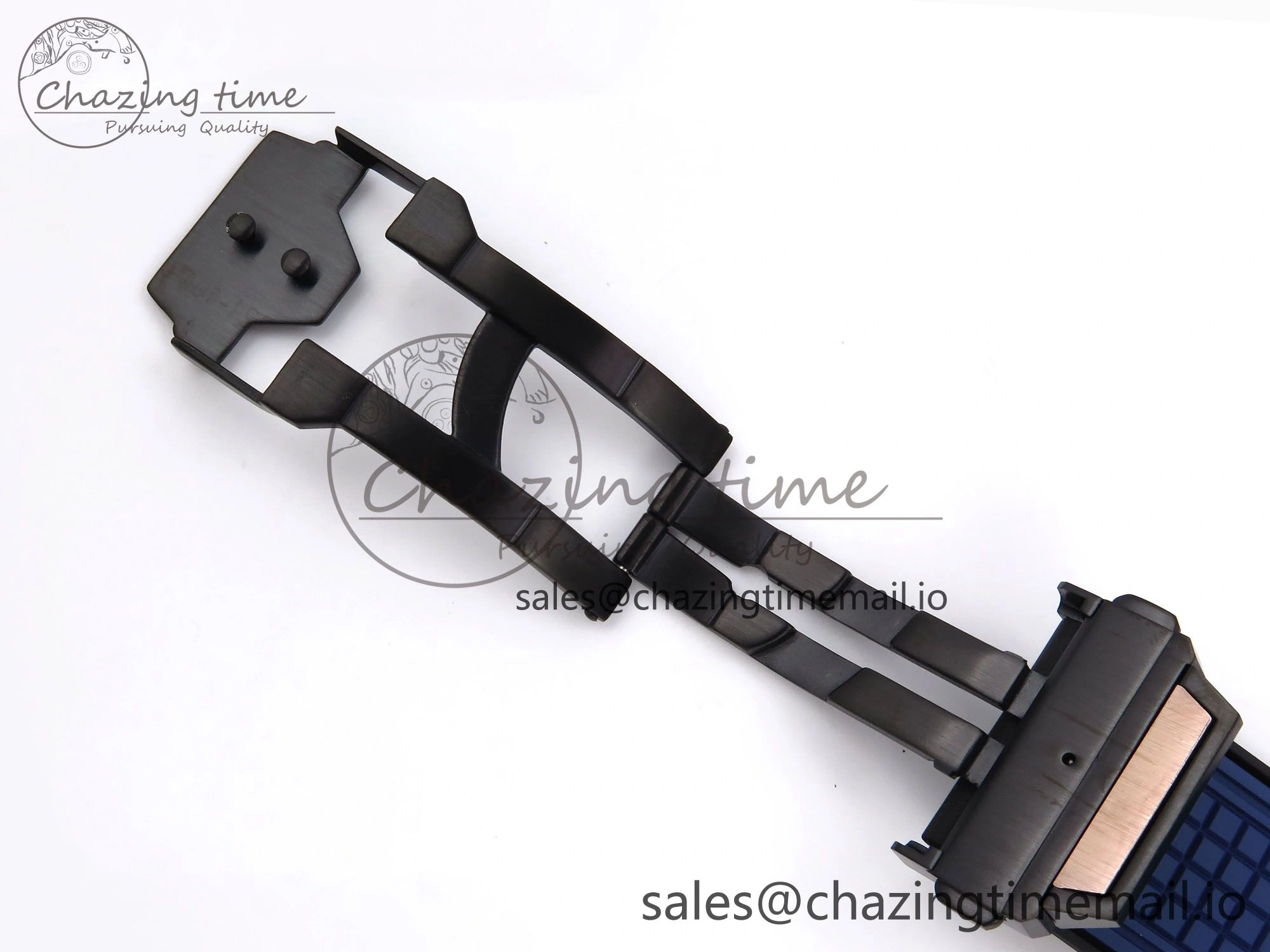Square Bang Unico 42mm RG Ceramic BBF 1:1 Best Edition Skeleton Dial on Blue Rubber Strap A TimelessDesign 6722