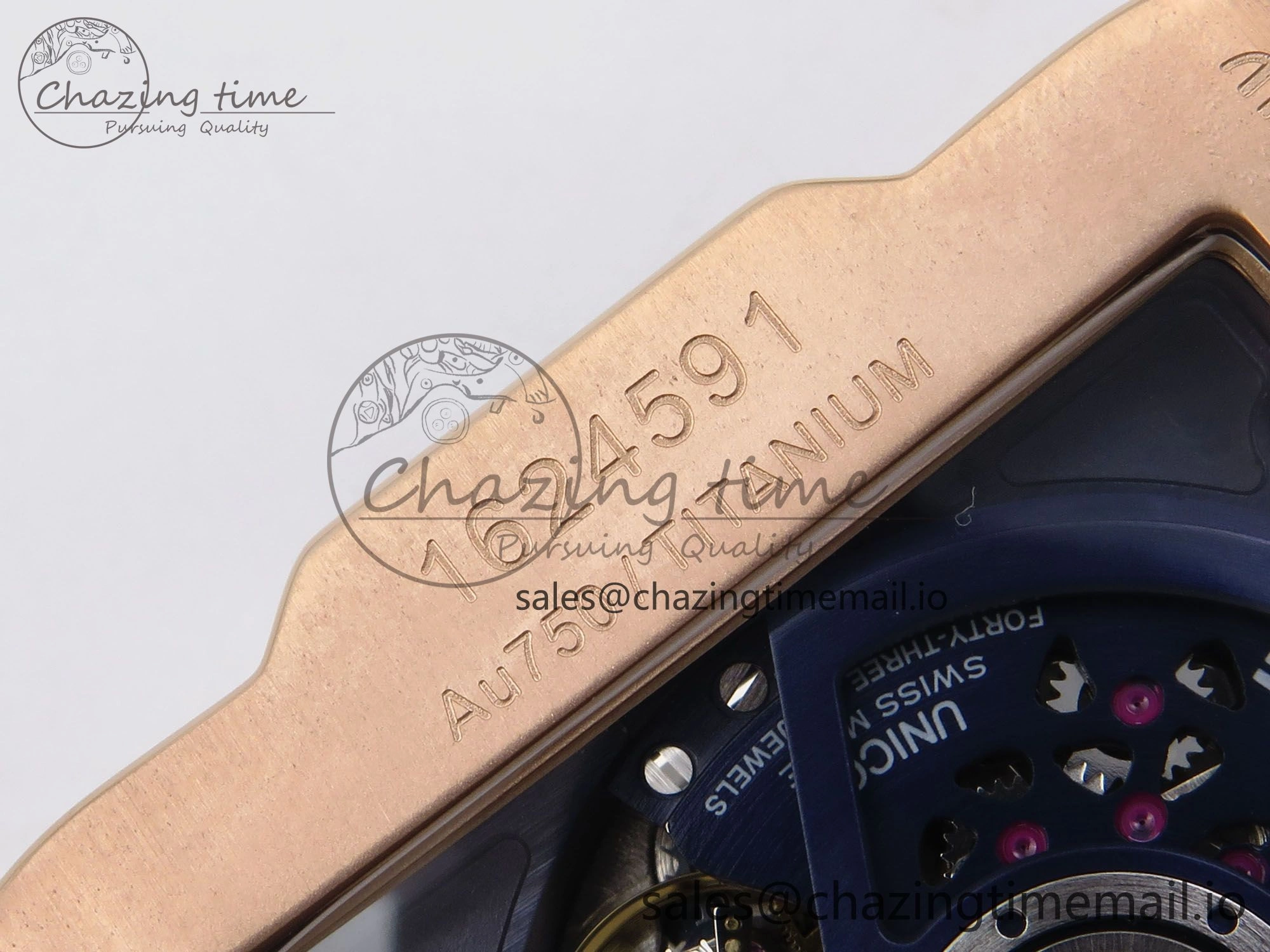 Square Bang Unico 42mm RG Ceramic BBF 1:1 Best Edition Skeleton Dial on Blue Rubber Strap A TimelessDesign 6722