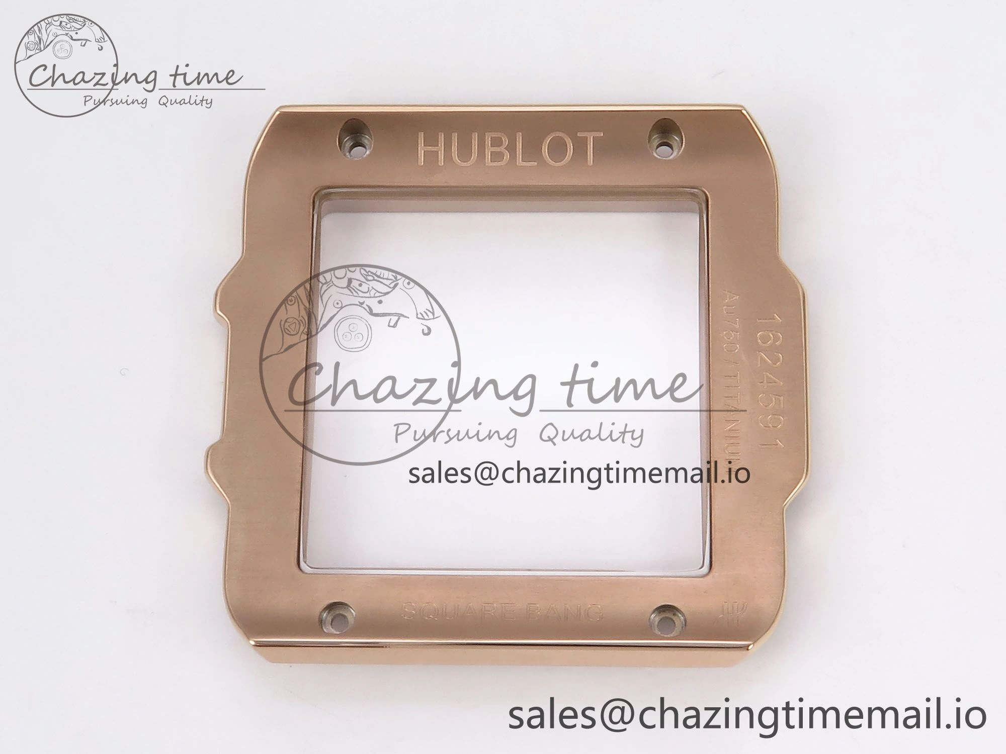 Square Bang Unico 42mm RG Ceramic BBF 1:1 Best Edition Skeleton Dial on Blue Rubber Strap A TimelessDesign 6722