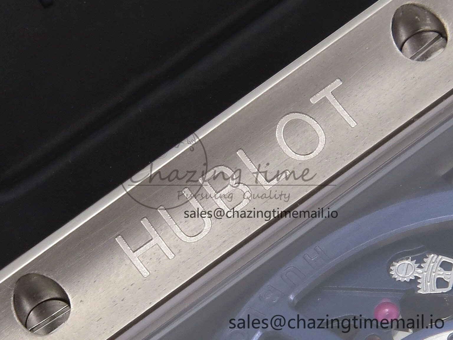 GoodFit Square Bang Unico 42mm Ti BBF 1:1 Best Edition Skeleton Dial on Blue Rubber Strap A 6717