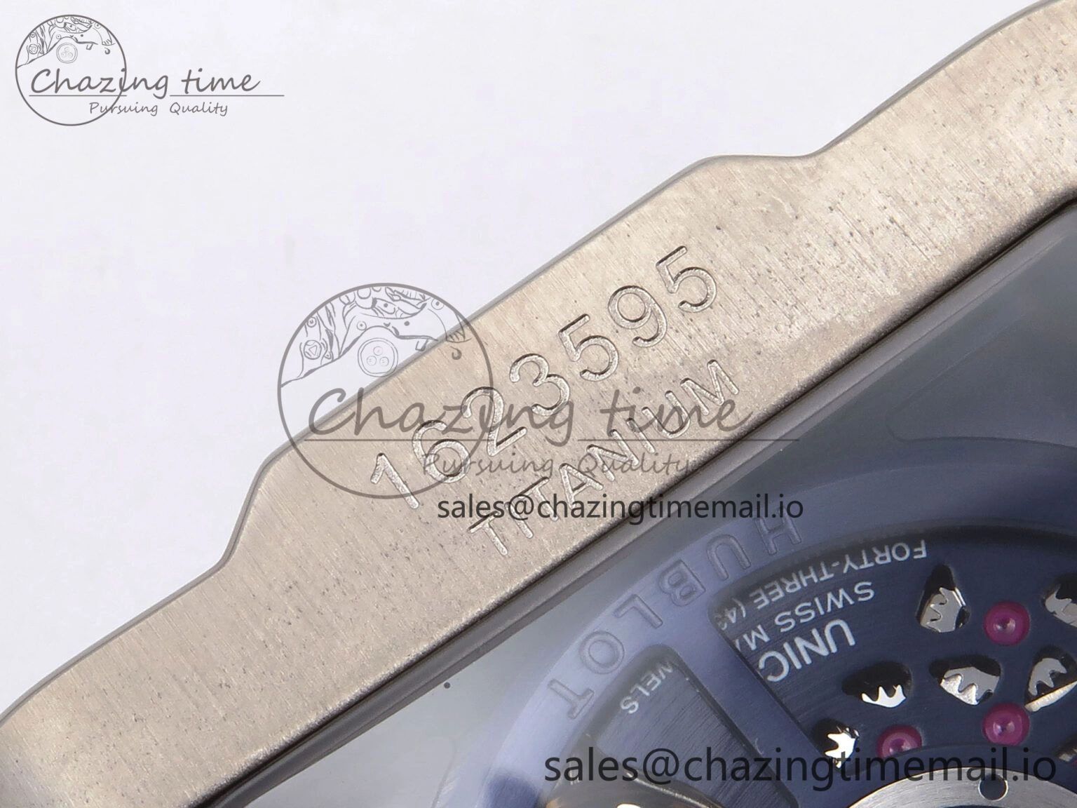 GoodFit Square Bang Unico 42mm Ti BBF 1:1 Best Edition Skeleton Dial on Blue Rubber Strap A 6717
