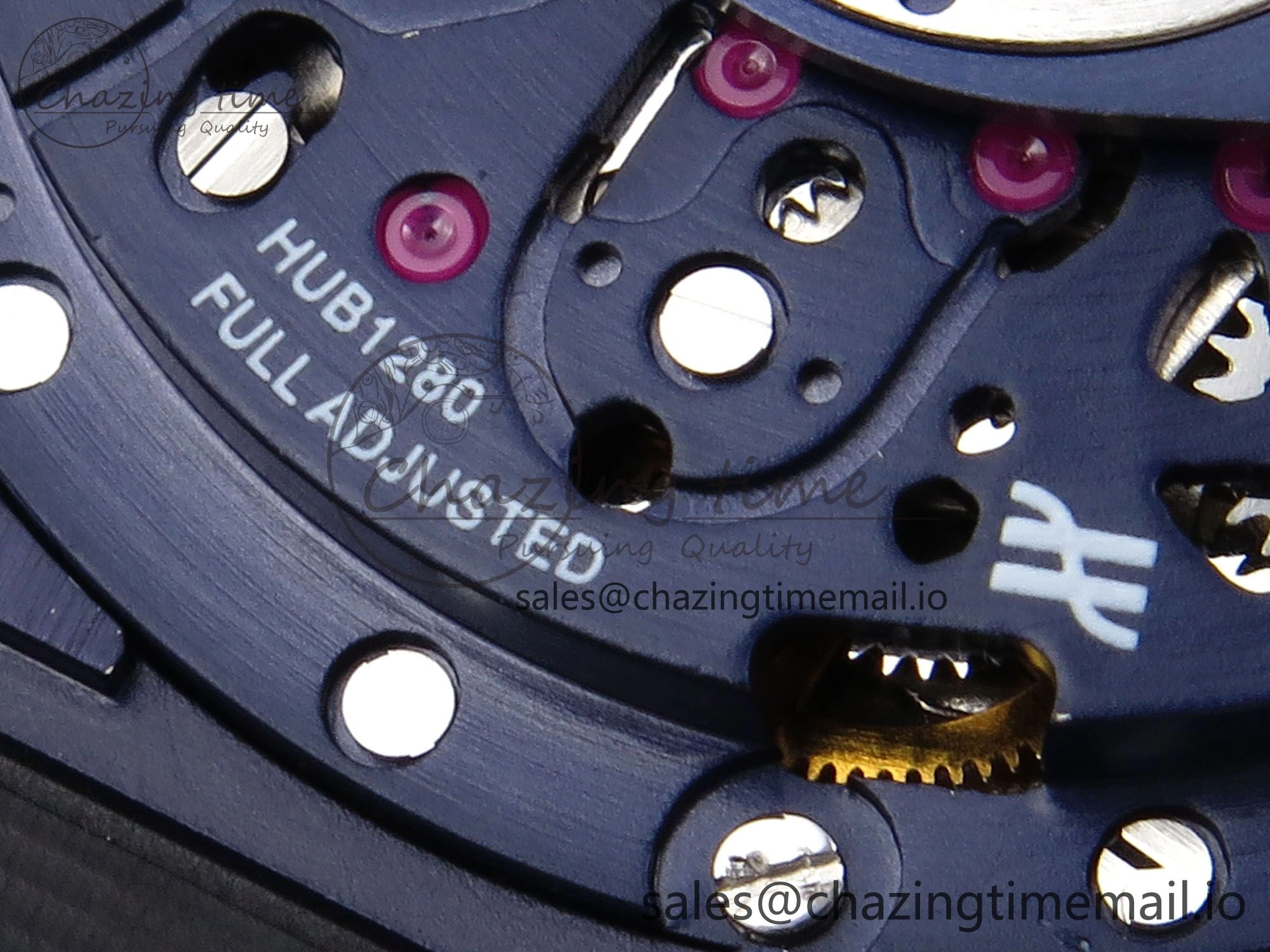 GoodFit Square Bang Unico 42mm Ti BBF 1:1 Best Edition Skeleton Dial on Blue Rubber Strap A 6717