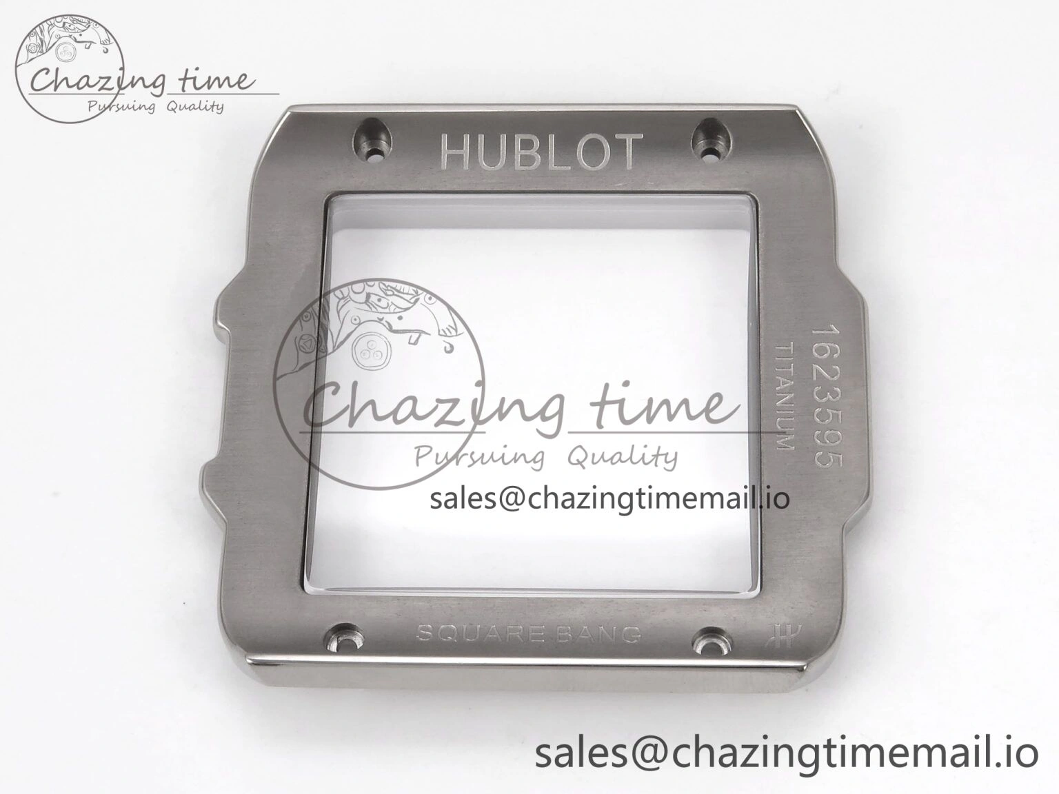 GoodFit Square Bang Unico 42mm Ti BBF 1:1 Best Edition Skeleton Dial on Blue Rubber Strap A 6717