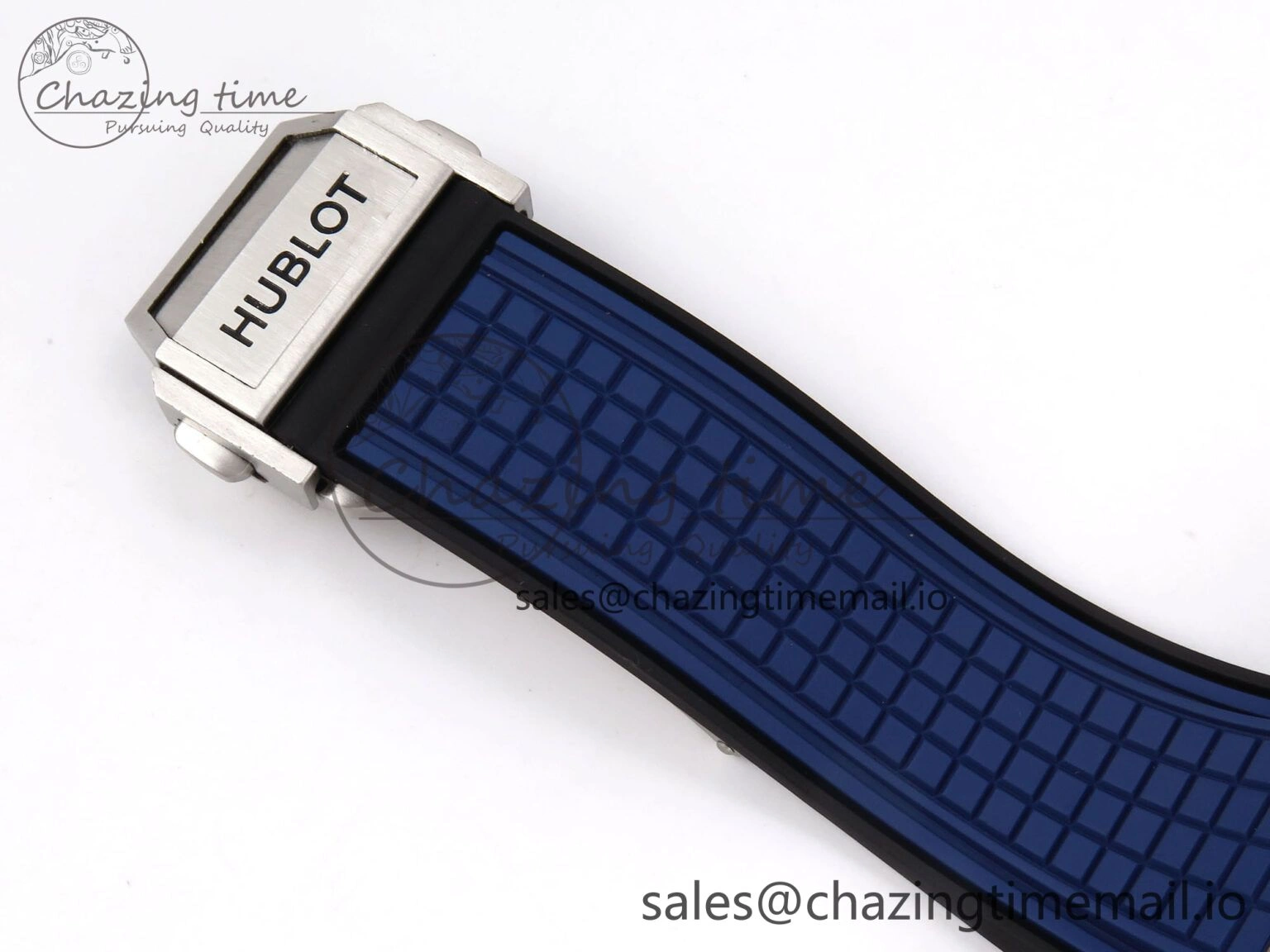 GoodFit Square Bang Unico 42mm Ti BBF 1:1 Best Edition Skeleton Dial on Blue Rubber Strap A 6717