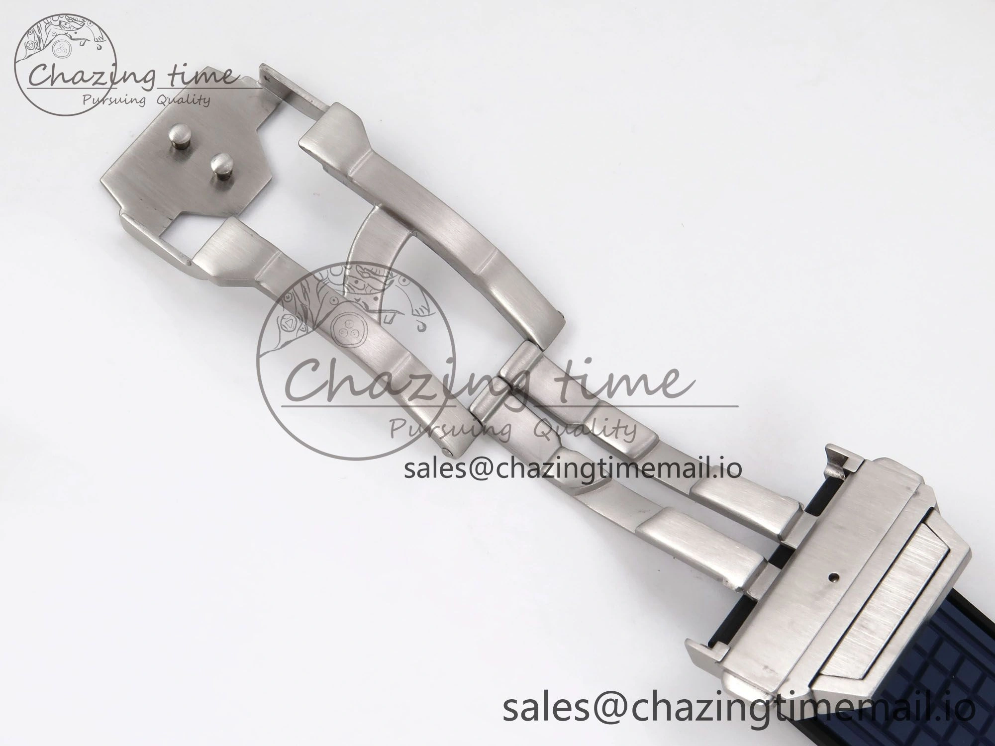 GoodFit Square Bang Unico 42mm Ti BBF 1:1 Best Edition Skeleton Dial on Blue Rubber Strap A 6717