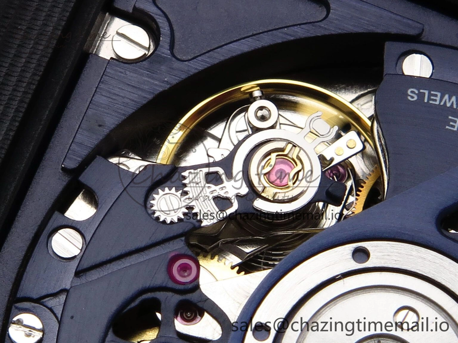 Square Bang Unico 42mm Ti Ceramic BBF 1:1 Best Edition Skeleton Dial on Blue Rubber Strap A Original 6716