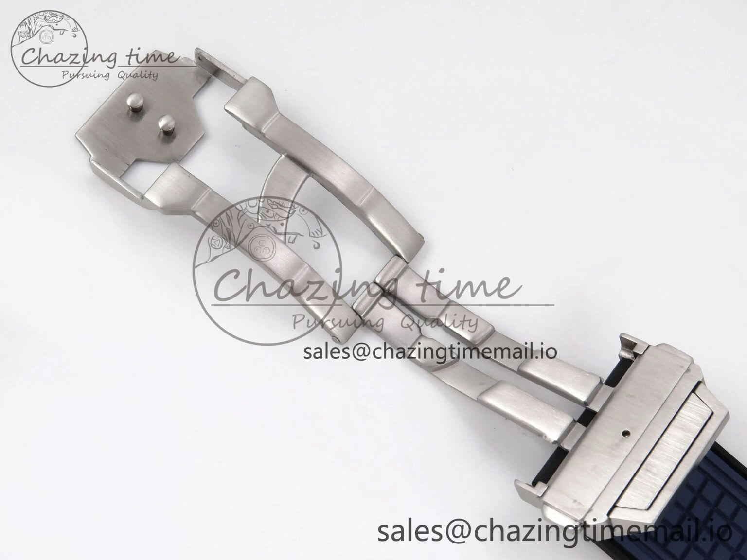 Square Bang Unico 42mm Ti Ceramic BBF 1:1 Best Edition Skeleton Dial on Blue Rubber Strap A Original 6716