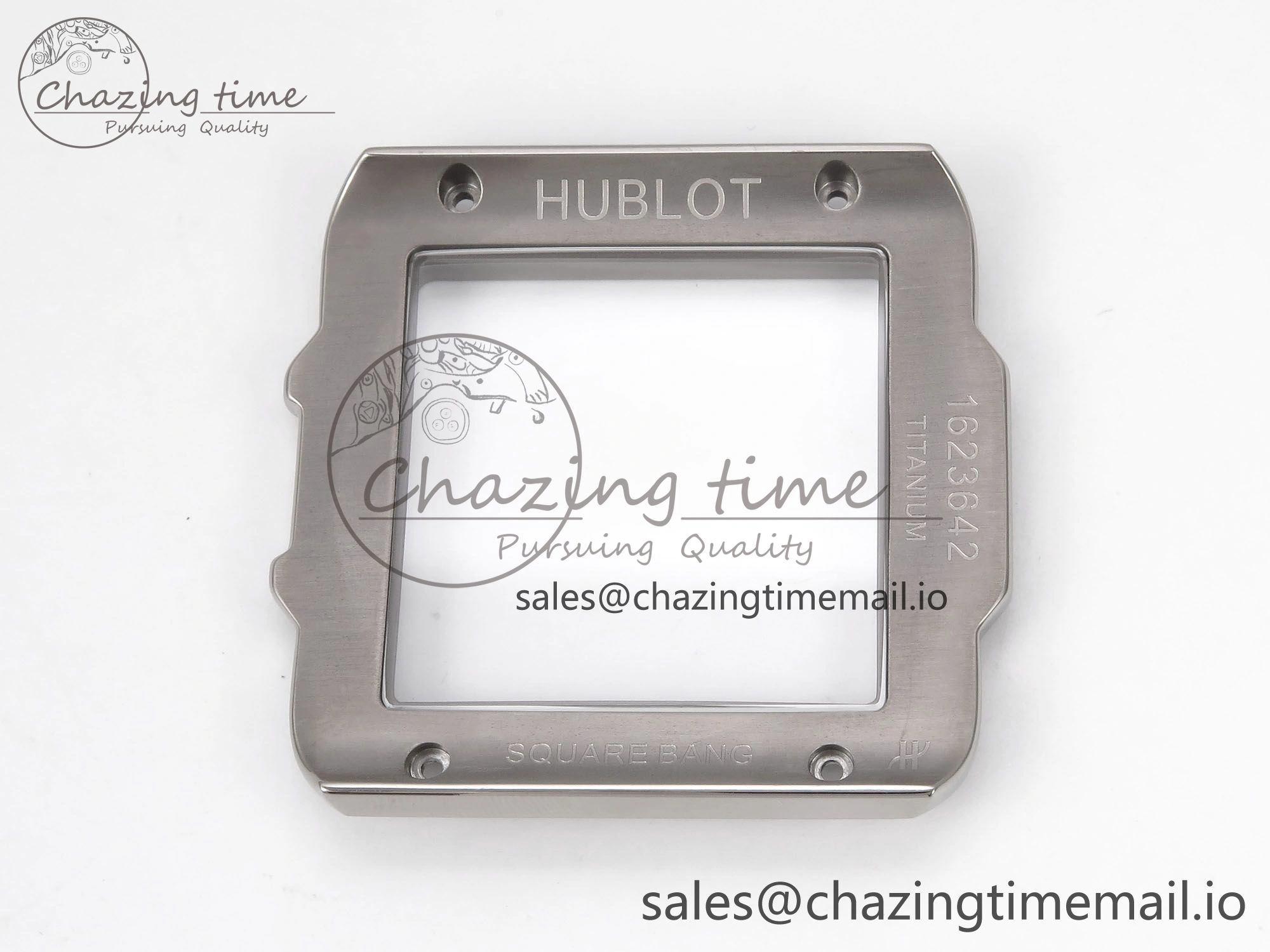 Square Bang Unico 42mm Ti Ceramic BBF 1:1 Best Edition Skeleton Dial on Blue Rubber Strap A Original 6716