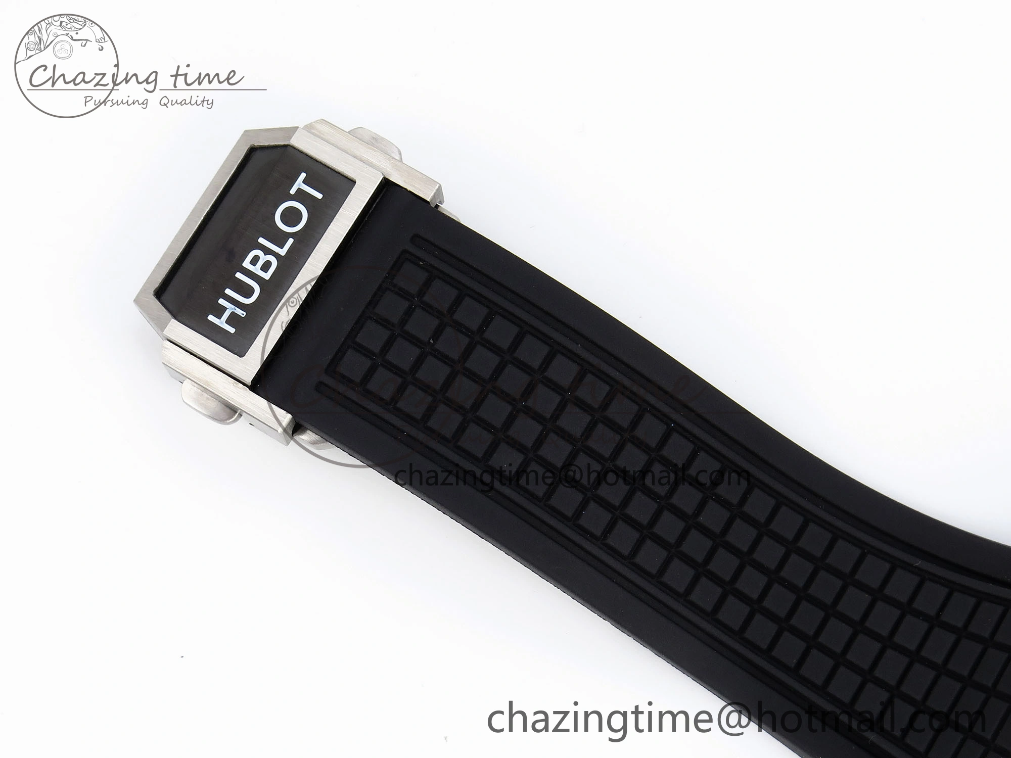 Original Square Bang Unico 42mm Titanium BBF 1:1 Best Edition Skeleton Dial Ceramic Bezel on Black Rubber Strap A 6739