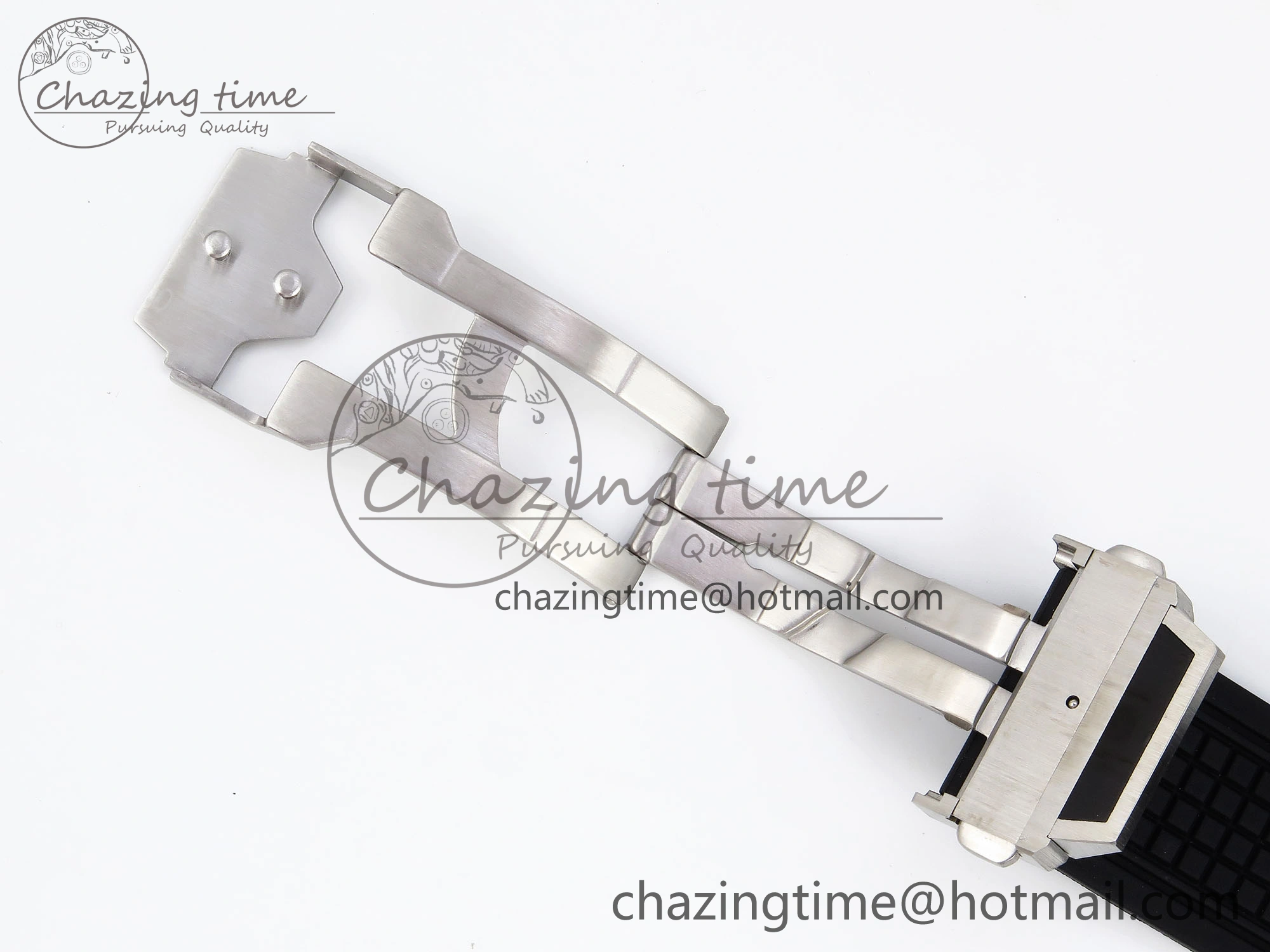 Original Square Bang Unico 42mm Titanium BBF 1:1 Best Edition Skeleton Dial Ceramic Bezel on Black Rubber Strap A 6739