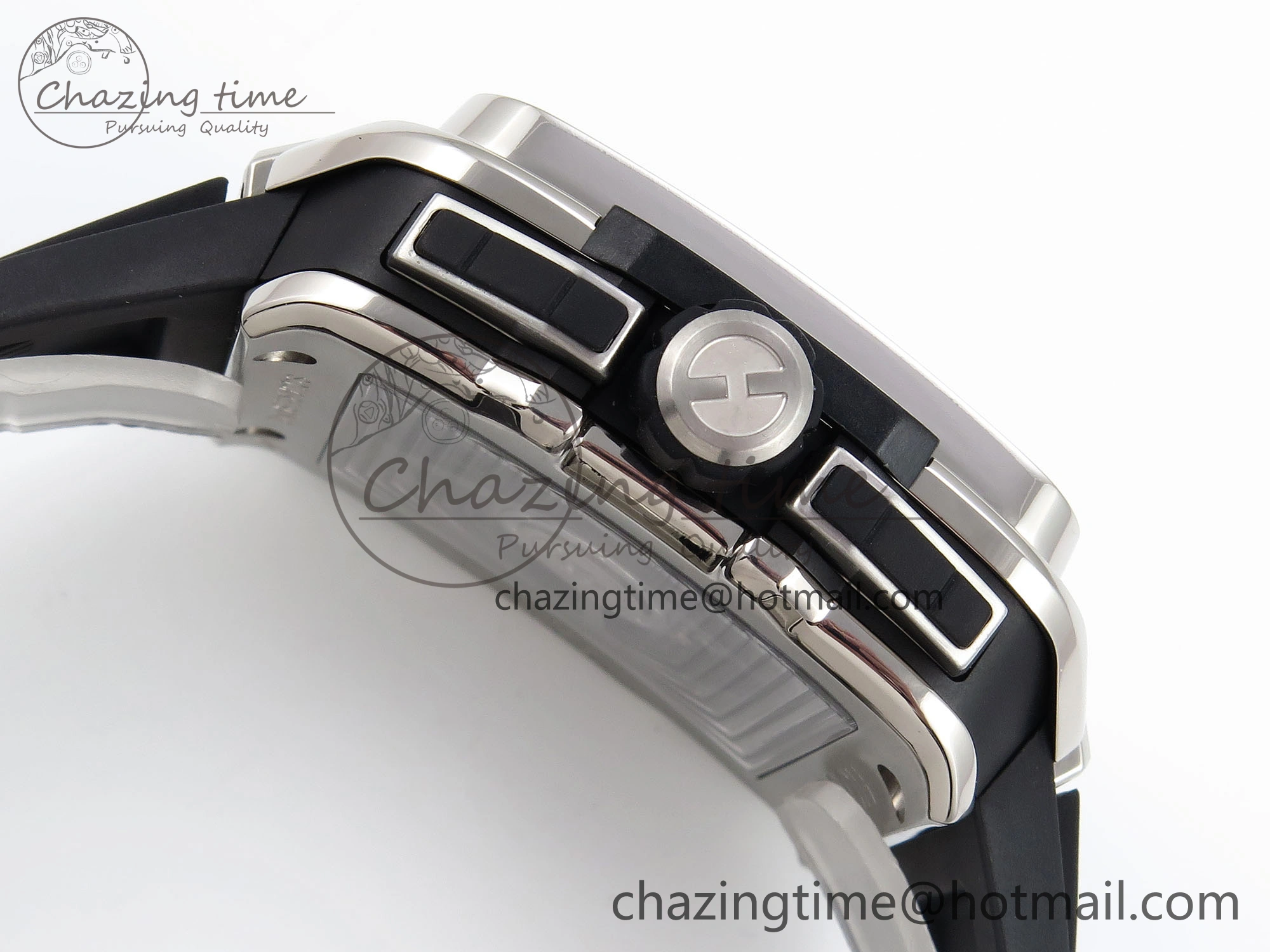 Square Bang Unico 42mm Titanium BBF 1:1 Best Edition Skeleton Dial on Black Rubber Strap A Lightweight 6740