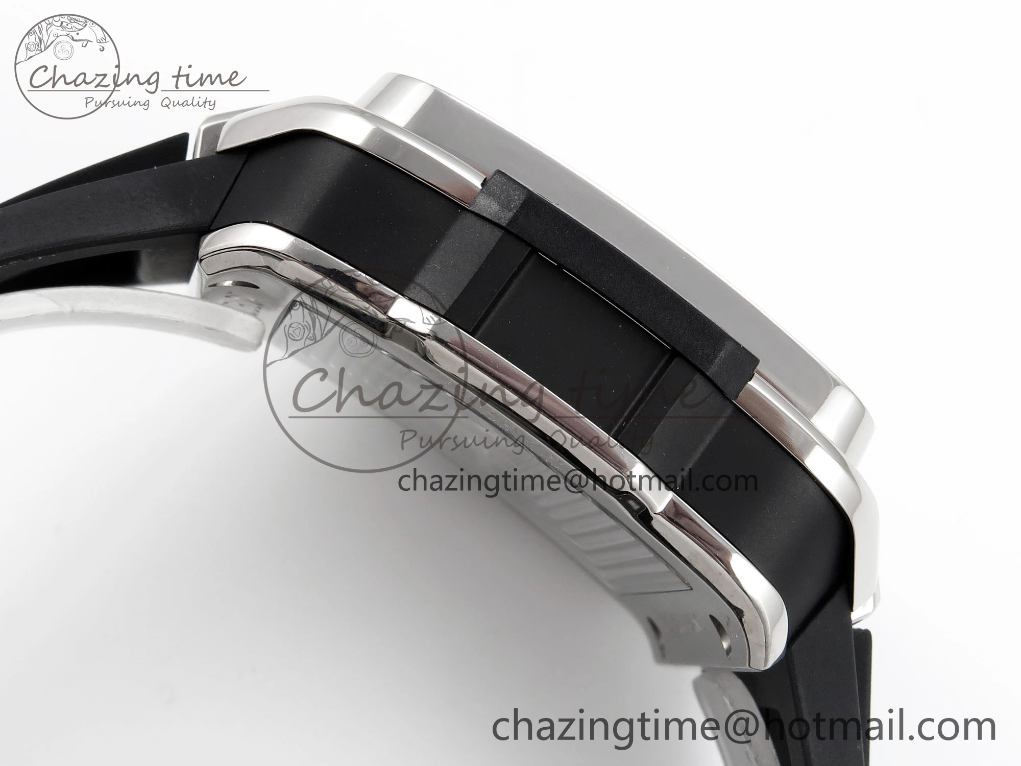 Square Bang Unico 42mm Titanium BBF 1:1 Best Edition Skeleton Dial on Black Rubber Strap A Lightweight 6740