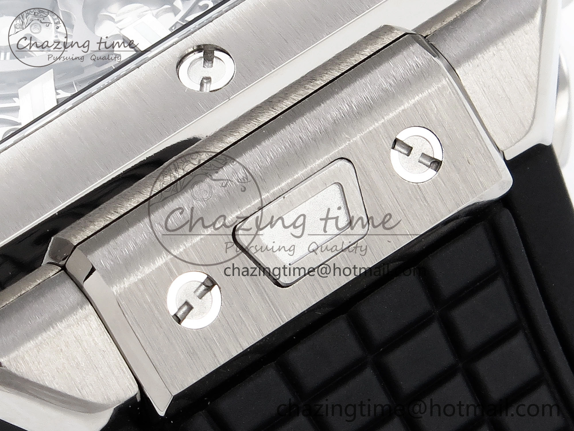 Square Bang Unico 42mm Titanium BBF 1:1 Best Edition Skeleton Dial on Black Rubber Strap A Lightweight 6740