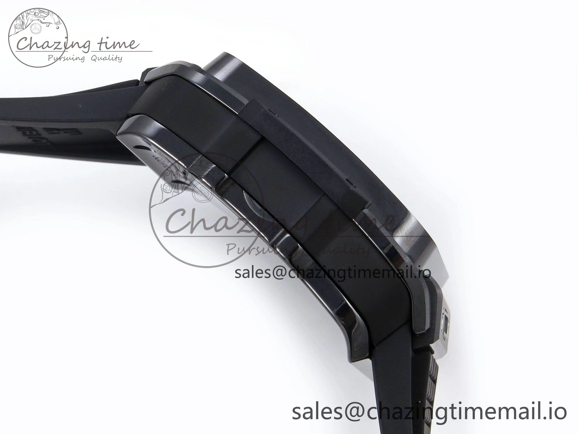 Efficient Square Bang Unico Black Ceramic BBF 1:1 Best Edition on Rubber Strap A 6721