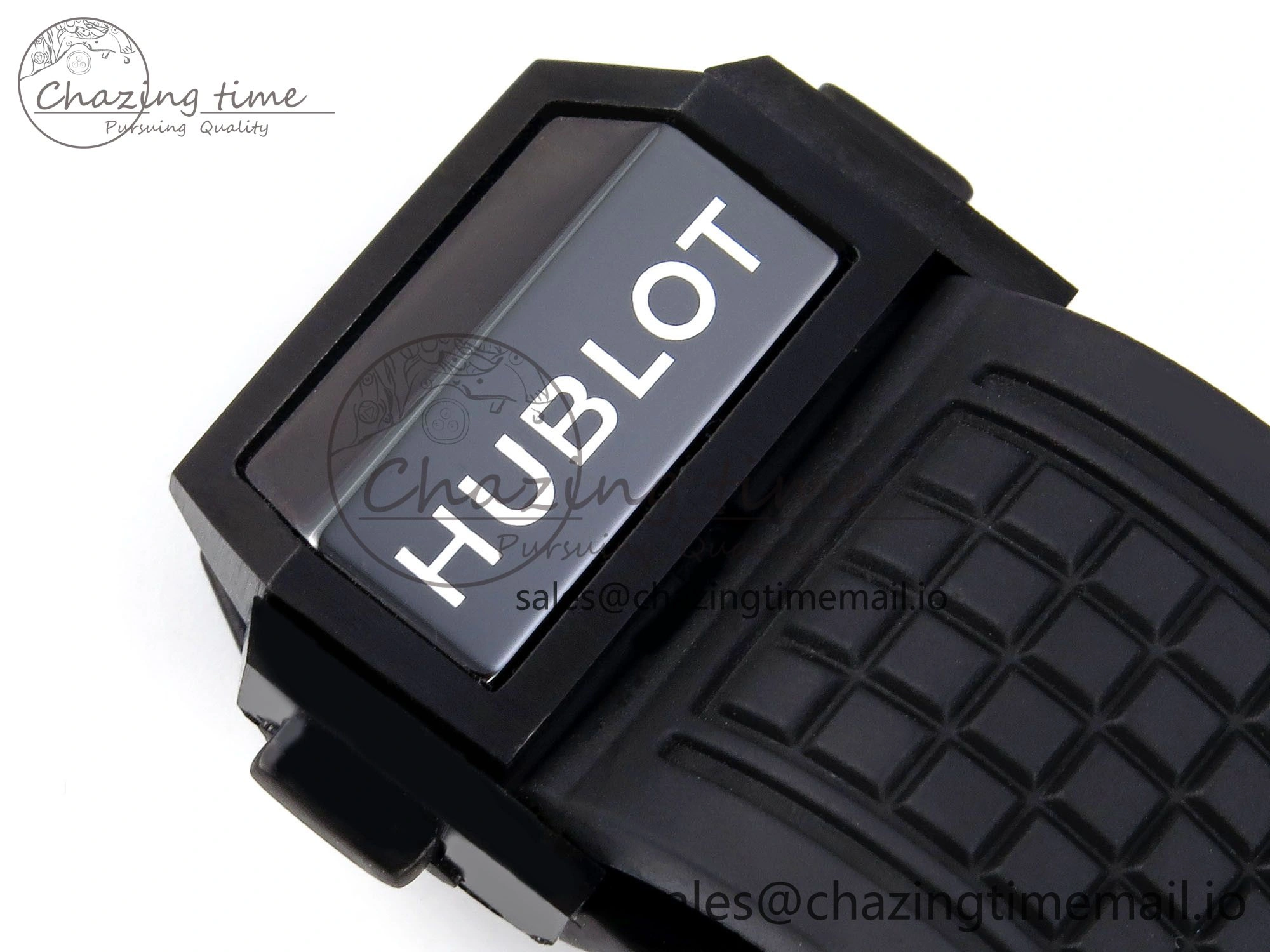 Efficient Square Bang Unico Black Ceramic BBF 1:1 Best Edition on Rubber Strap A 6721