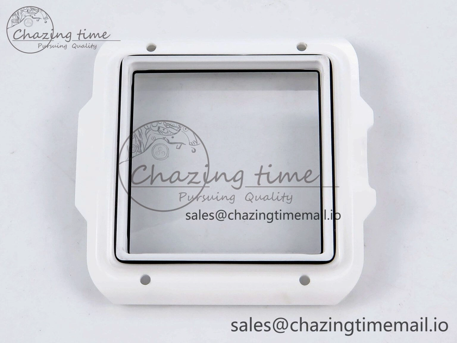 Packable Square Bang Unico White Ceramic BBF 1:1 Best Edition on Rubber Strap A 6720