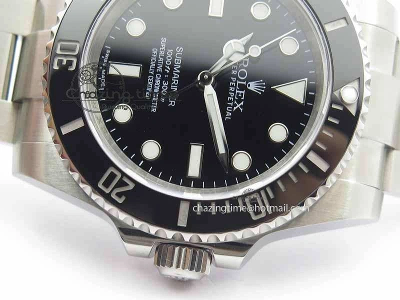 Submariner 114060 Black Ceramic No Date JF 1:1 Best Edition On SS Bracelet SH3130 V DailyWear 3641