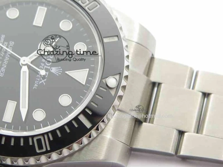 Submariner 114060 Black Ceramic No Date JF 1:1 Best Edition On SS Bracelet SH3130 V DailyWear 3641