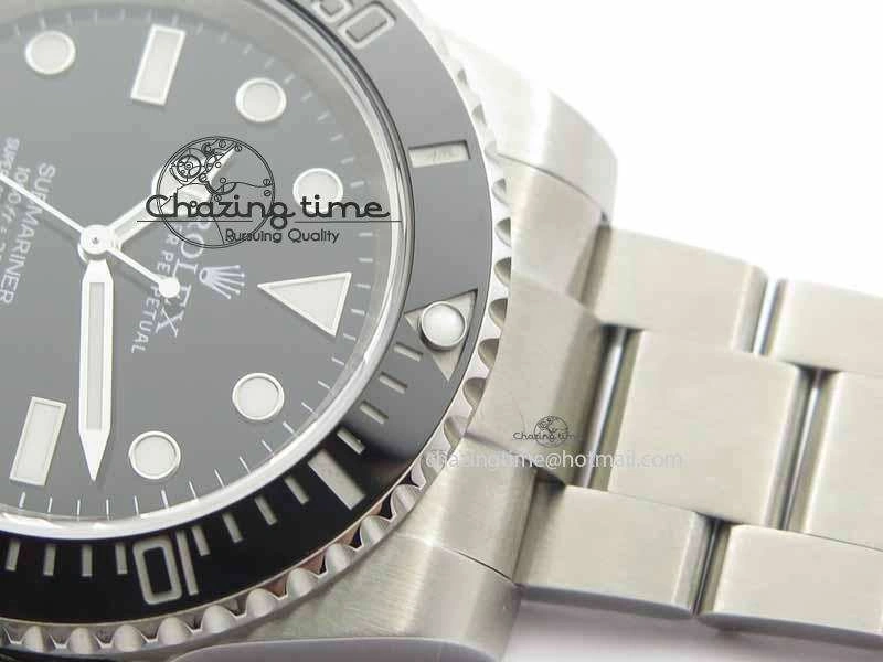 Submariner 114060 Black Ceramic No Date JF 1:1 Best Edition On SS Bracelet SH3130 V DailyWear 3641