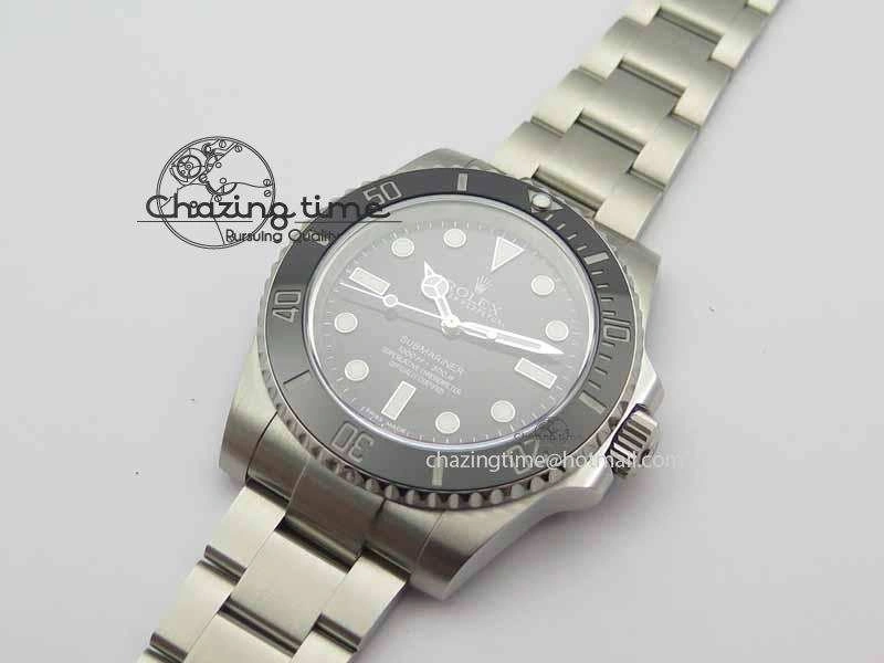 Submariner 114060 Black Ceramic No Date JF 1:1 Best Edition On SS Bracelet SH3130 V DailyWear 3641