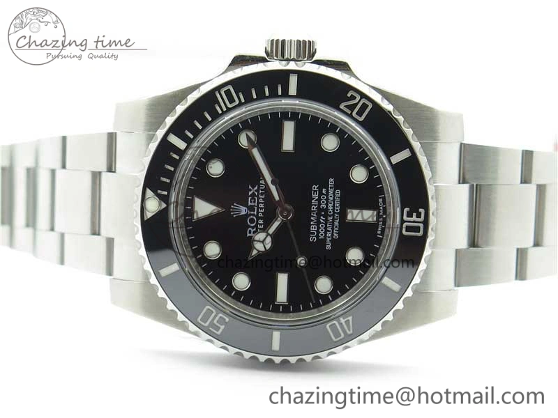 Submariner 114060 No Date Black Ceramic 904L Steel ARF 1:1 Best Edition on SS Bracelet A Fashionable 2954