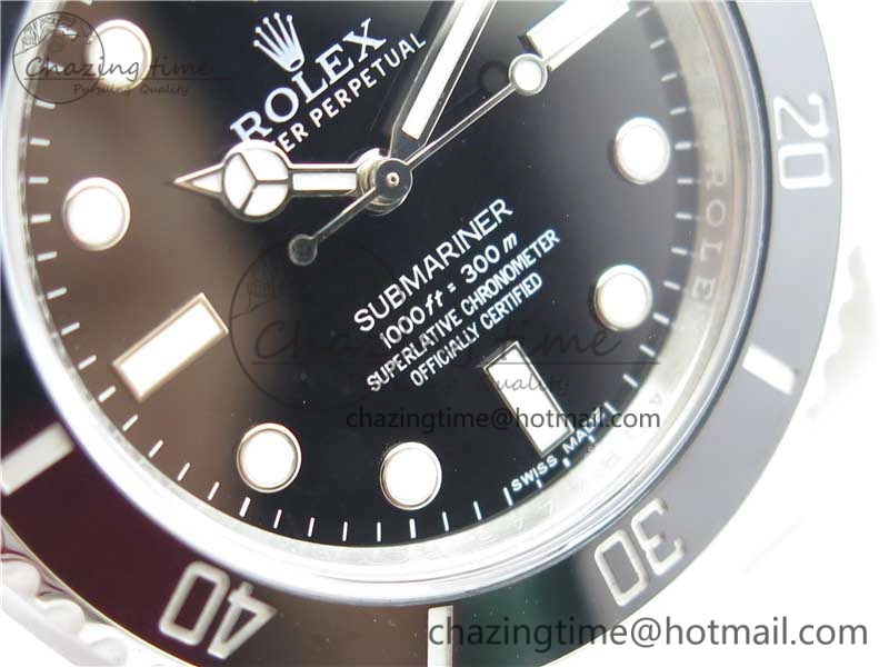 Submariner 114060 No Date Black Ceramic 904L Steel ARF 1:1 Best Edition on SS Bracelet A Fashionable 2954