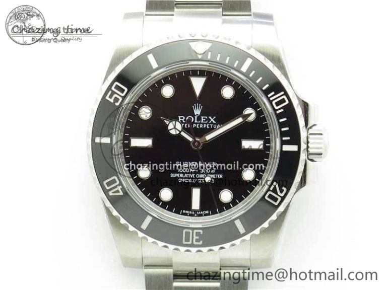 Submariner 114060 No Date Black Ceramic 904L Steel ARF 1:1 Best Edition on SS Bracelet A Fashionable 2954