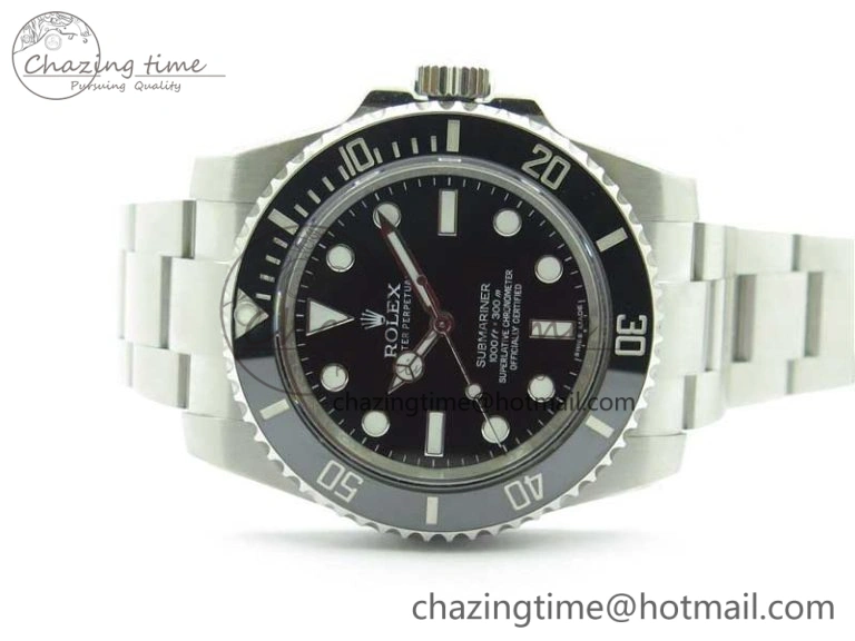 ModernLook Submariner 114060 No Date Black Ceramic 904L Steel ARF1:1 Best Edition on SS Bracelet SA 2875