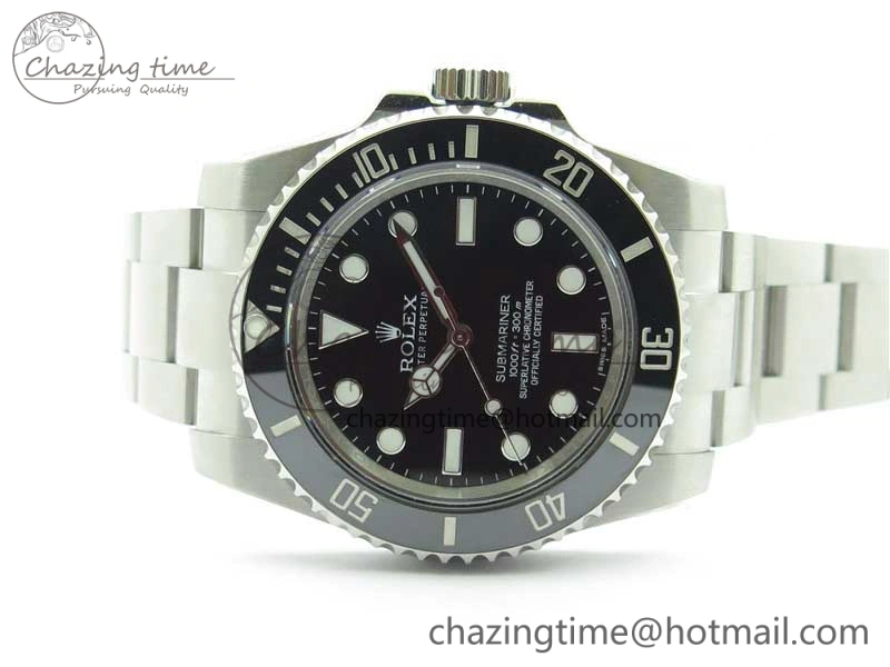 ModernLook Submariner 114060 No Date Black Ceramic 904L Steel ARF1:1 Best Edition on SS Bracelet SA 2875