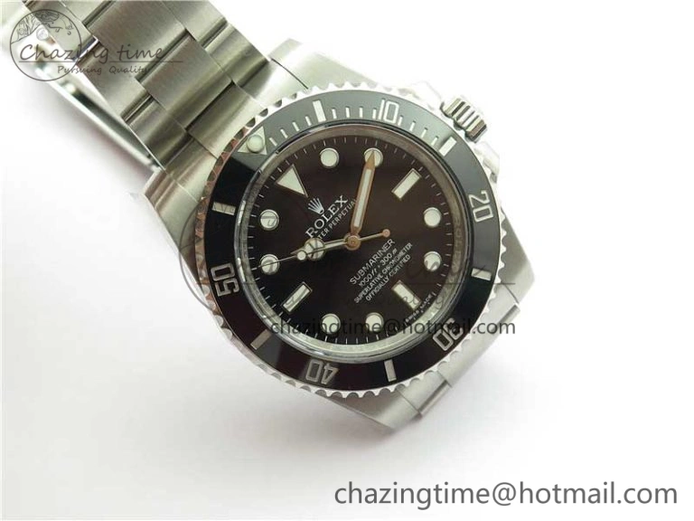 ModernLook Submariner 114060 No Date Black Ceramic 904L Steel ARF1:1 Best Edition on SS Bracelet SA 2875