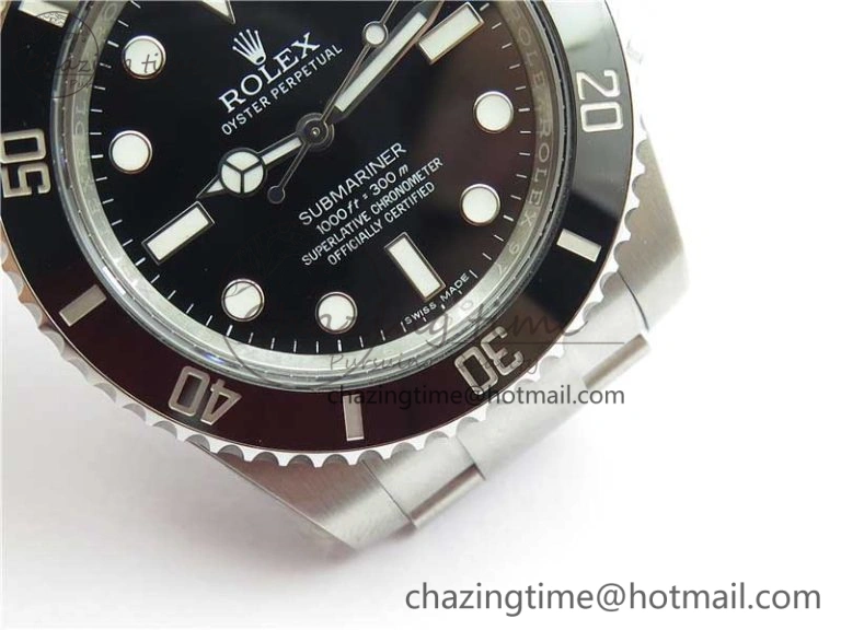 ModernLook Submariner 114060 No Date Black Ceramic 904L Steel ARF1:1 Best Edition on SS Bracelet SA 2875