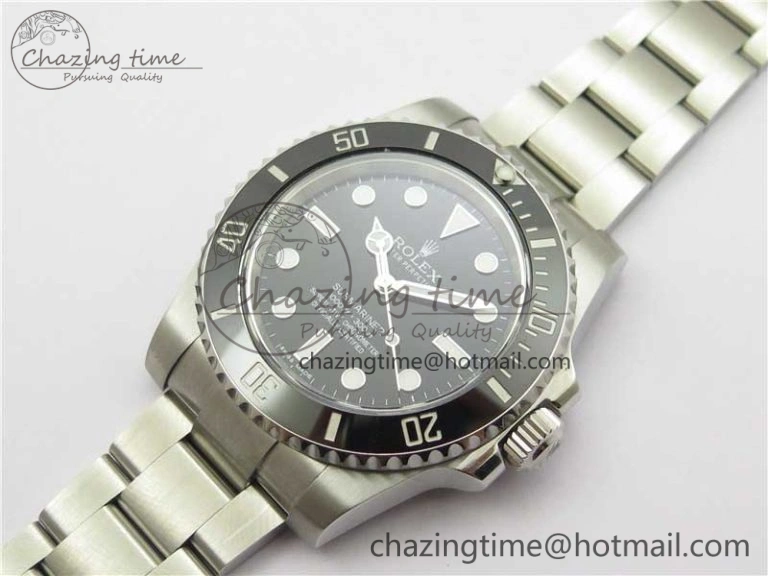 ModernLook Submariner 114060 No Date Black Ceramic 904L Steel ARF1:1 Best Edition on SS Bracelet SA 2875