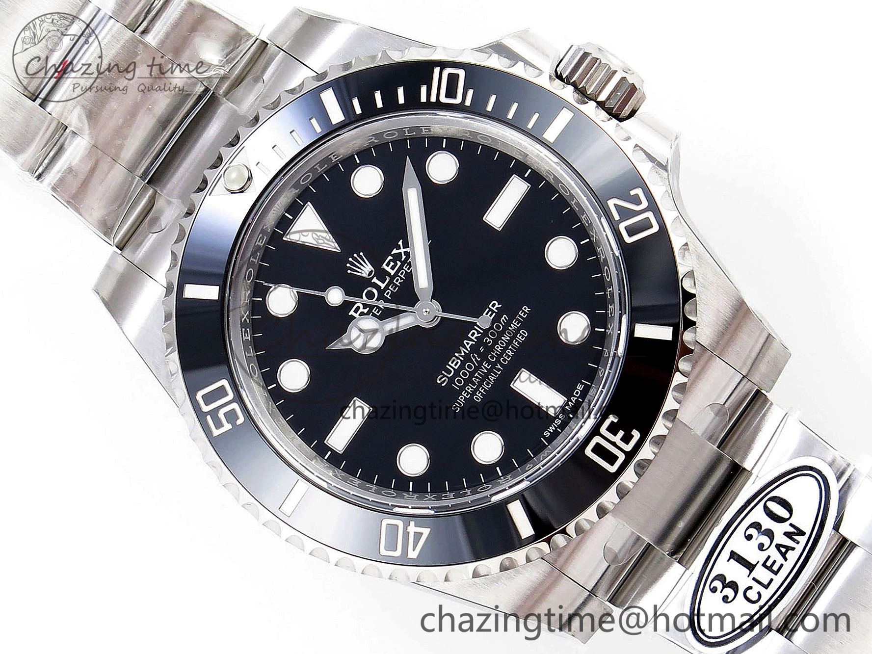 Submariner 114060 No Date Black Ceramic 904L Steel Clean Factory 1:1 Best Edition on SS Bracelet VS Unique 1872