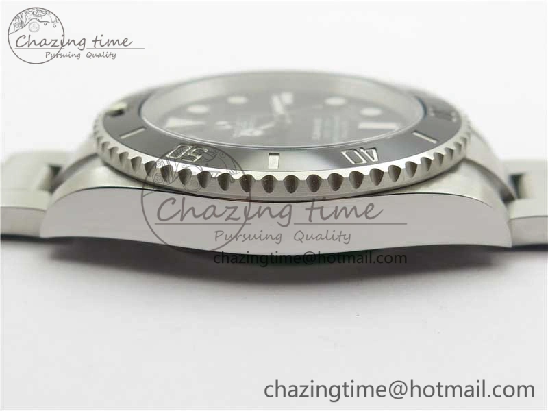 Submariner 114060 No Date Black Ceramic ZZF 904L 1:1 Best Edition on SS Bracelet VR3130 V Effortless 2868