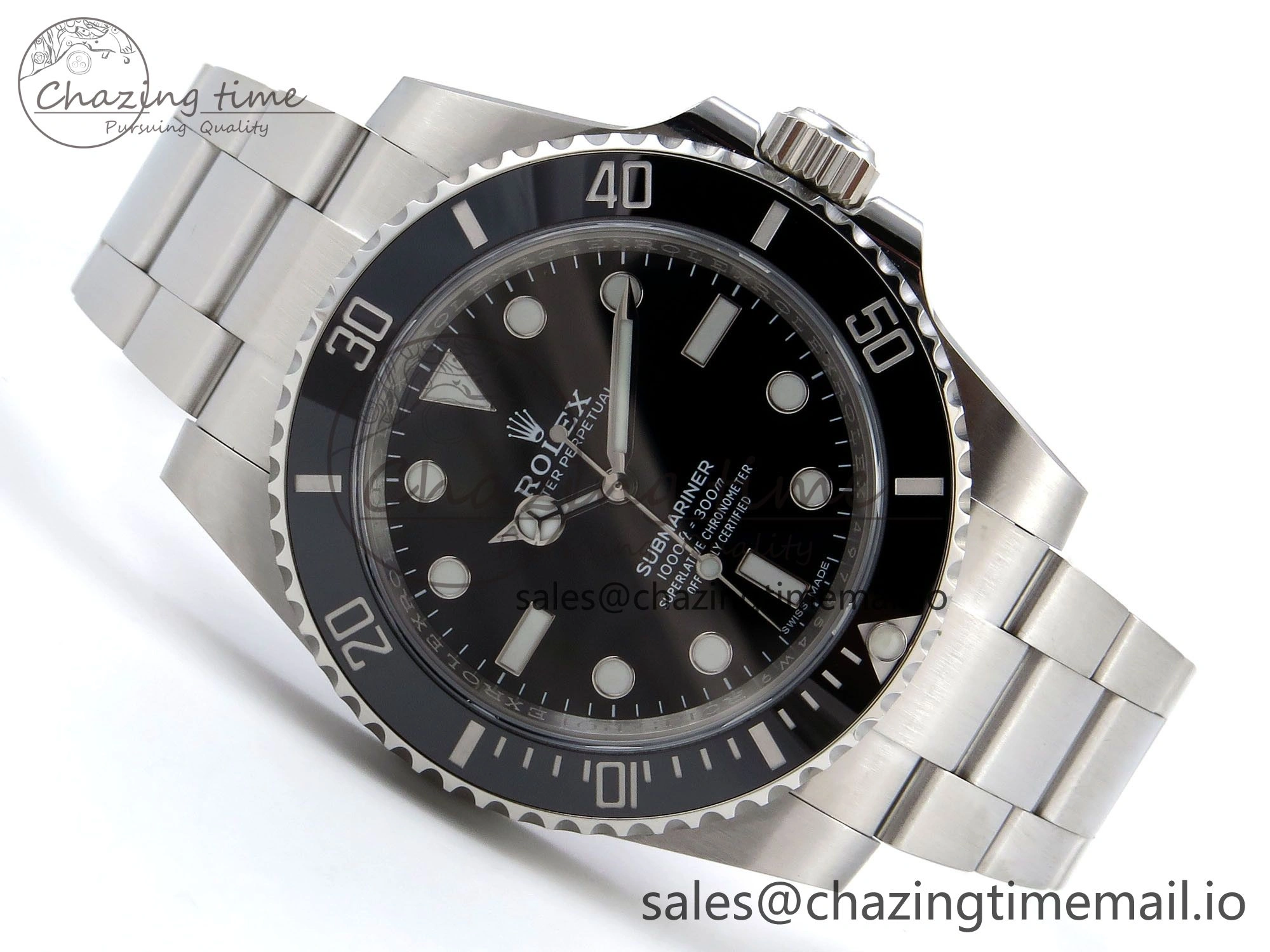 Submariner 114060 No Date HGF 1:1 Best Edition Black Dial on SS Bracelet SH3130 V RelaxedFit 1268