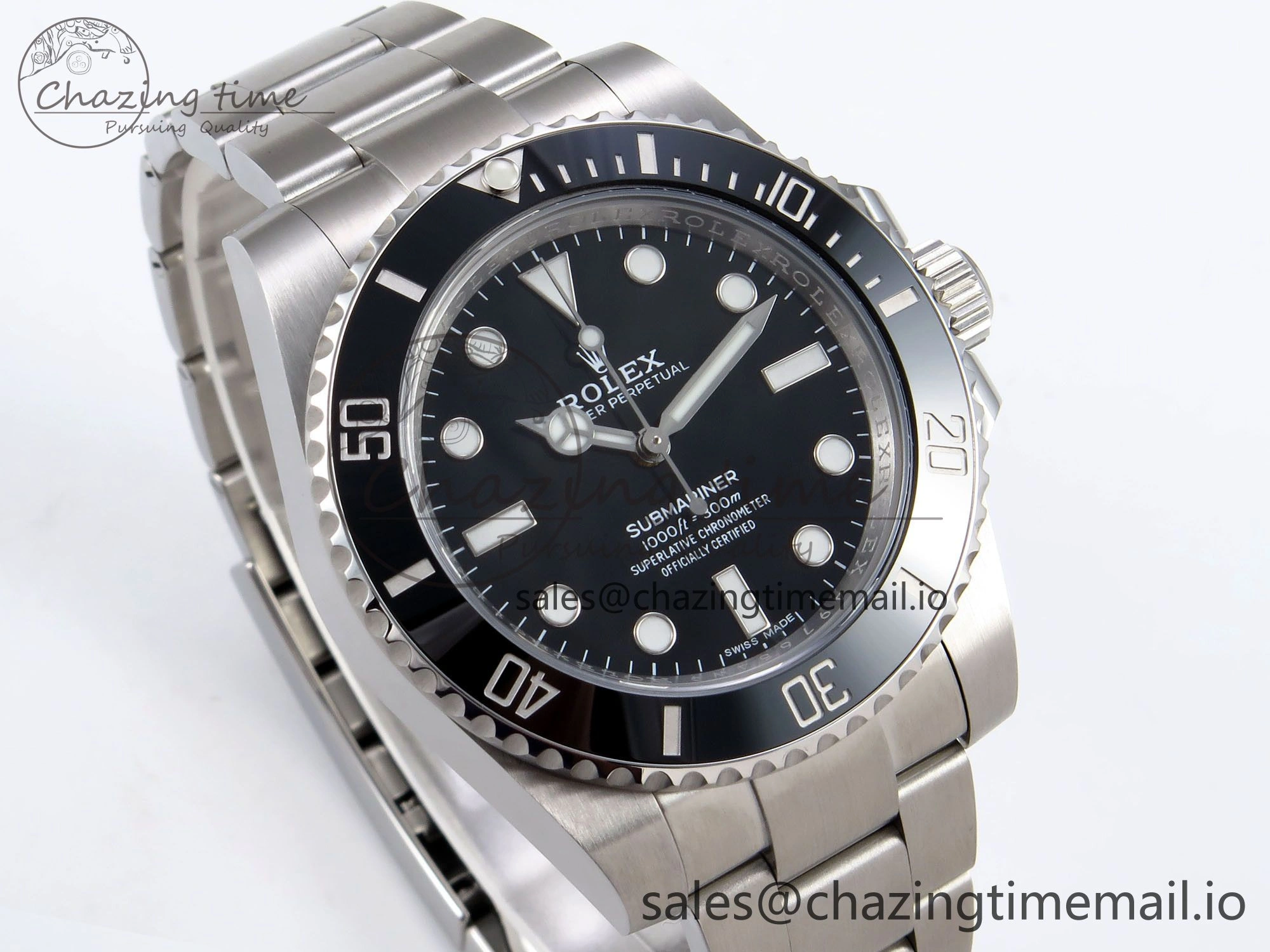 Submariner 114060 No Date HGF 1:1 Best Edition Black Dial on SS Bracelet SH3130 V RelaxedFit 1268