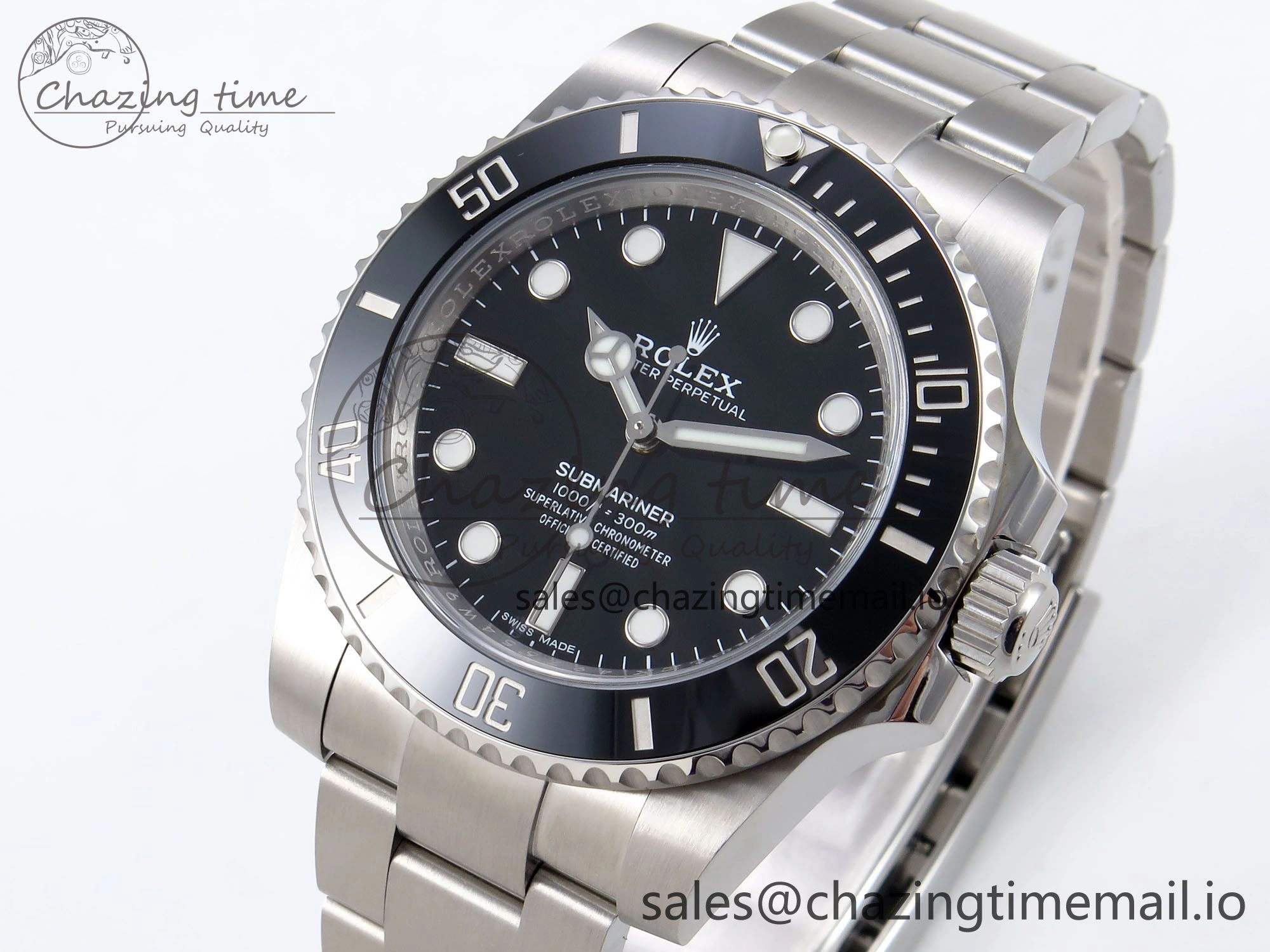 Submariner 114060 No Date HGF 1:1 Best Edition Black Dial on SS Bracelet SH3130 V RelaxedFit 1268