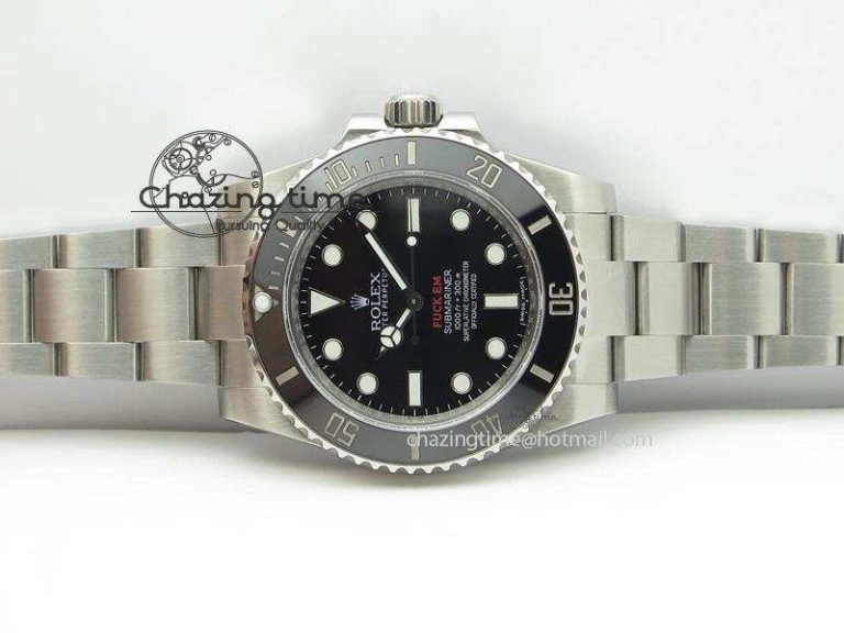 SportInspired Submariner 114060 No Date Superme X Special Edition Black Ceramic V6s Noob Best Edition A 3973