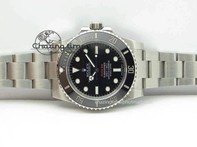 SportInspired Submariner 114060 No Date Superme X Special Edition Black Ceramic V6s Noob Best Edition A 3973