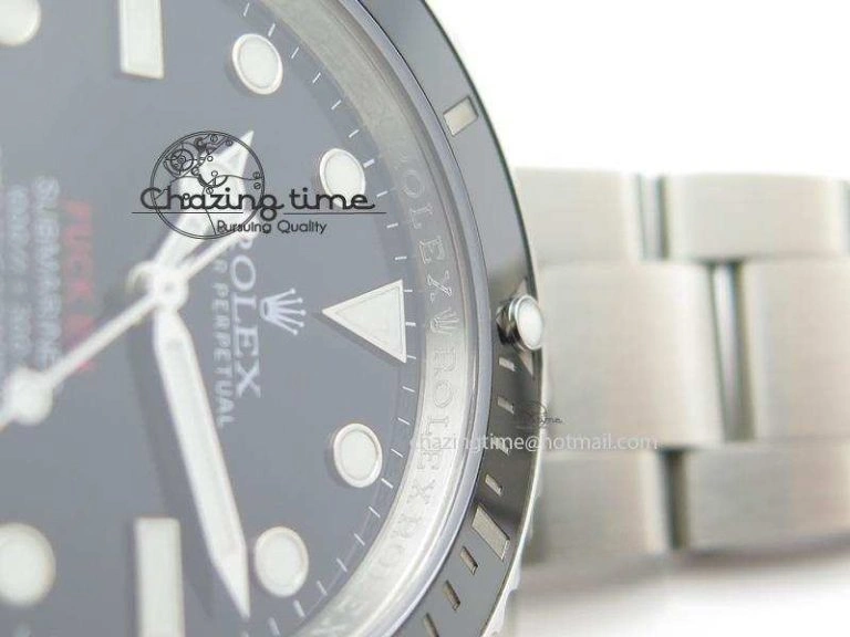 SportInspired Submariner 114060 No Date Superme X Special Edition Black Ceramic V6s Noob Best Edition A 3973