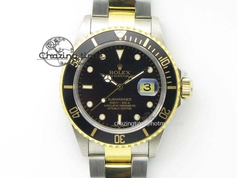 BestValue Submariner 11613 Black Two Tone Bp Best Edition On Two-Tone Bracelet Miyota 4006