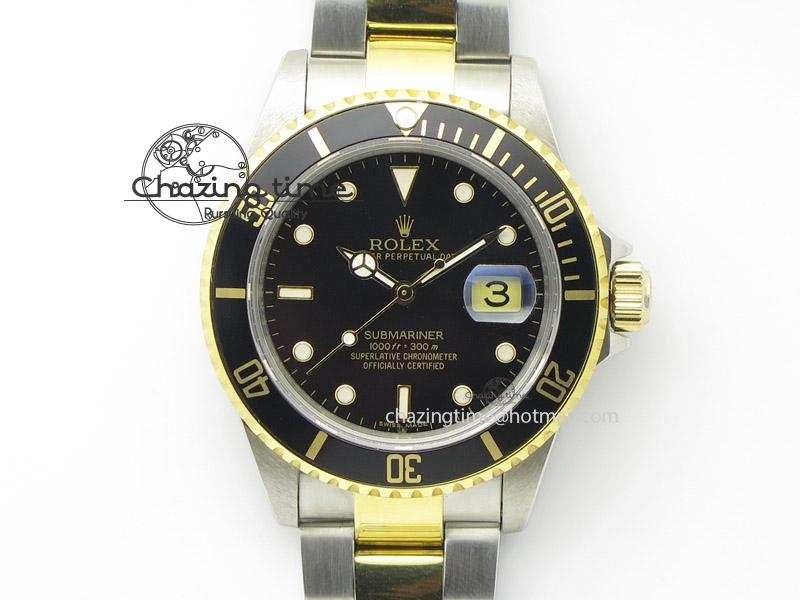 BestValue Submariner 11613 Black Two Tone Bp Best Edition On Two-Tone Bracelet Miyota 4006