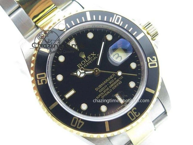 BestValue Submariner 11613 Black Two Tone Bp Best Edition On Two-Tone Bracelet Miyota 4006