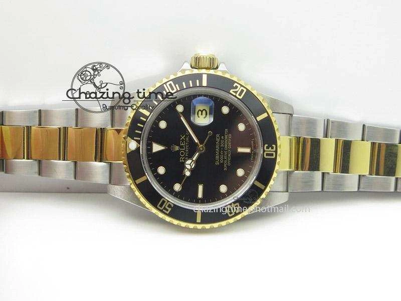BestValue Submariner 11613 Black Two Tone Bp Best Edition On Two-Tone Bracelet Miyota 4006
